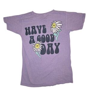 Chemistry Purple T-Shirt with Daisy Print